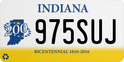IN license plate 975SUJ