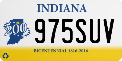 IN license plate 975SUV