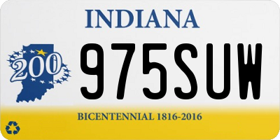 IN license plate 975SUW