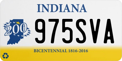 IN license plate 975SVA