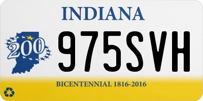 IN license plate 975SVH