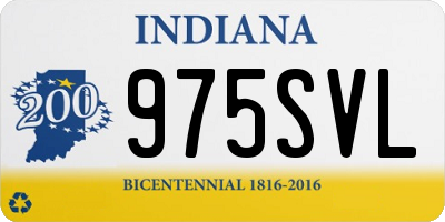 IN license plate 975SVL