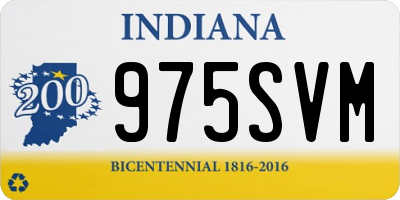 IN license plate 975SVM