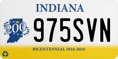 IN license plate 975SVN