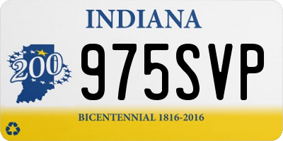 IN license plate 975SVP