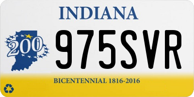 IN license plate 975SVR