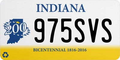 IN license plate 975SVS