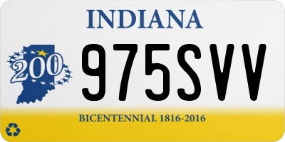IN license plate 975SVV