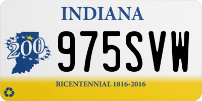 IN license plate 975SVW