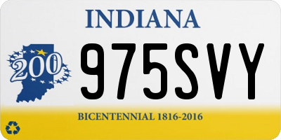 IN license plate 975SVY