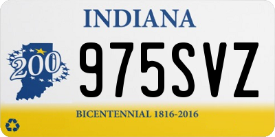 IN license plate 975SVZ