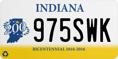 IN license plate 975SWK