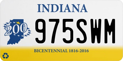 IN license plate 975SWM