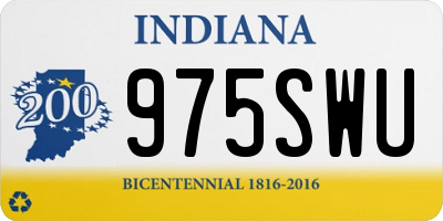 IN license plate 975SWU
