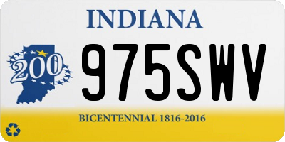 IN license plate 975SWV