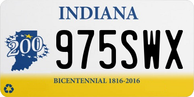 IN license plate 975SWX