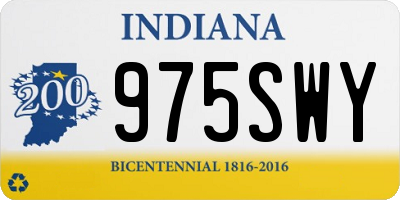 IN license plate 975SWY