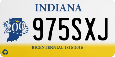 IN license plate 975SXJ