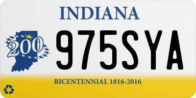 IN license plate 975SYA
