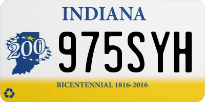 IN license plate 975SYH
