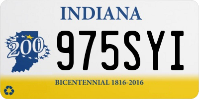 IN license plate 975SYI