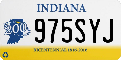 IN license plate 975SYJ