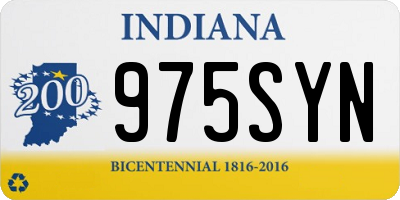 IN license plate 975SYN