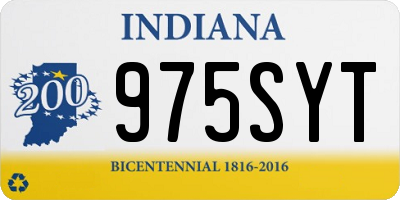 IN license plate 975SYT