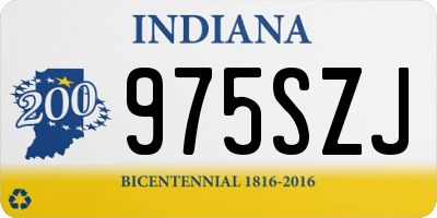 IN license plate 975SZJ
