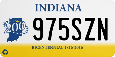 IN license plate 975SZN