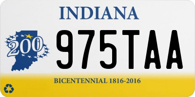 IN license plate 975TAA