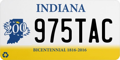 IN license plate 975TAC