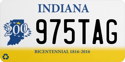 IN license plate 975TAG