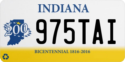 IN license plate 975TAI