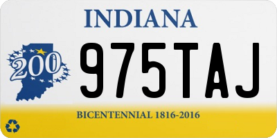 IN license plate 975TAJ