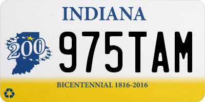 IN license plate 975TAM