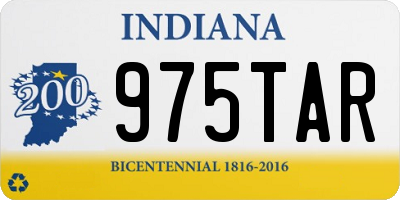 IN license plate 975TAR