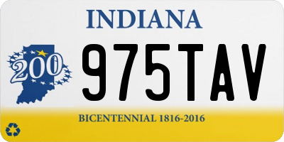 IN license plate 975TAV