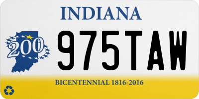 IN license plate 975TAW