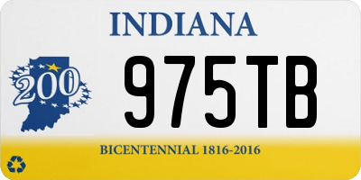 IN license plate 975TB