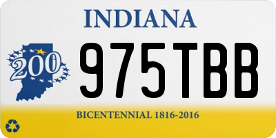 IN license plate 975TBB