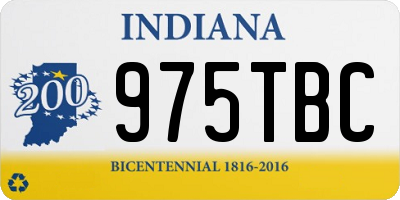 IN license plate 975TBC