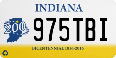 IN license plate 975TBI