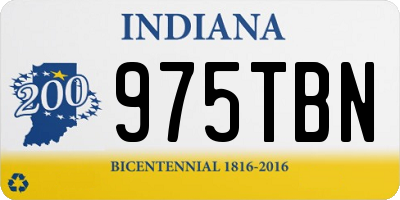 IN license plate 975TBN