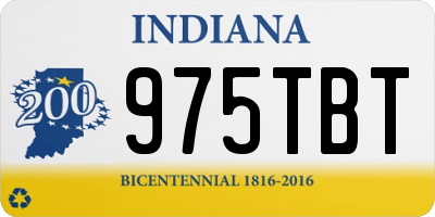 IN license plate 975TBT
