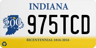 IN license plate 975TCD