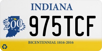 IN license plate 975TCF