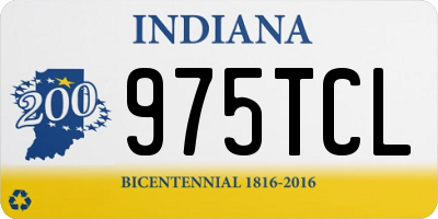 IN license plate 975TCL