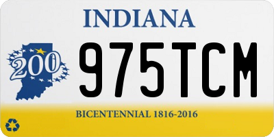 IN license plate 975TCM