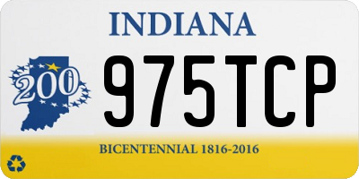 IN license plate 975TCP